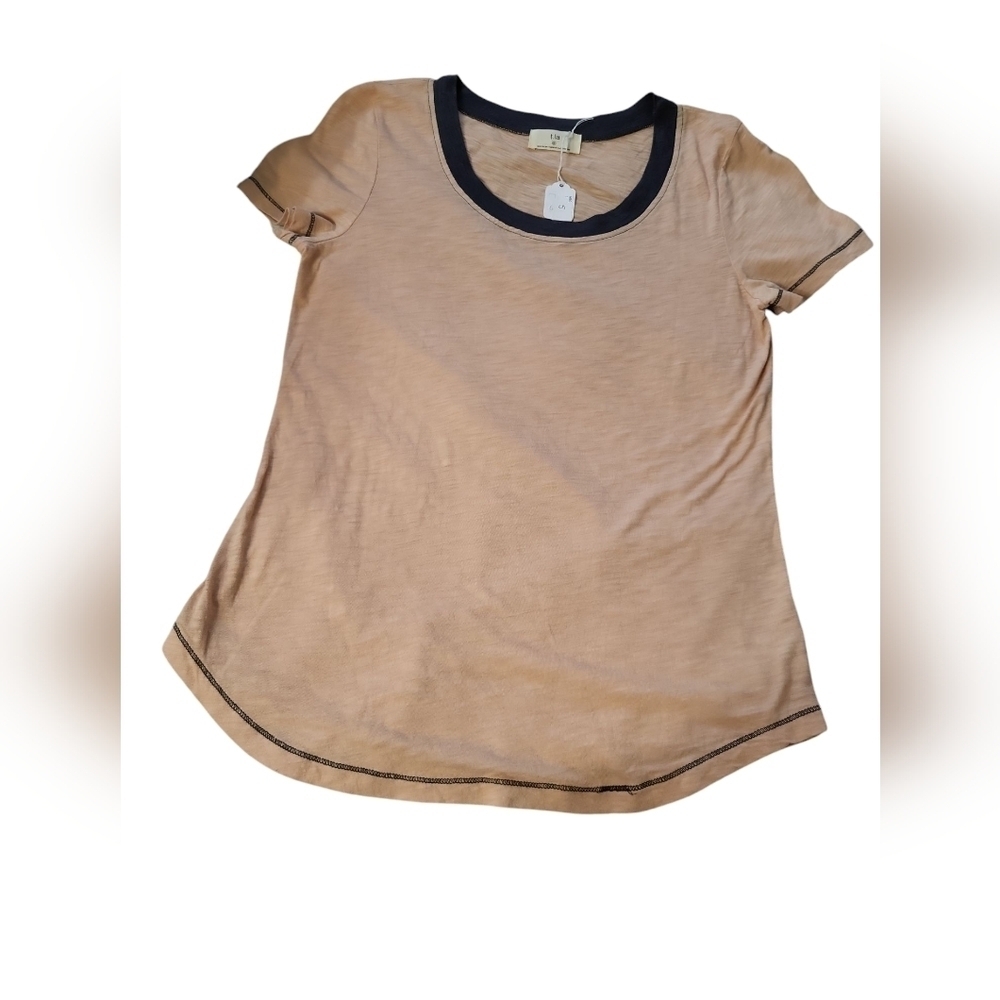 NWT t.la Small s/s peach tee shirt